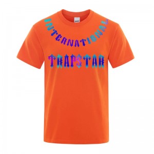 Trapstar 3D Printed Tiger T Shirts Herre Orange Danmark | PU67-870