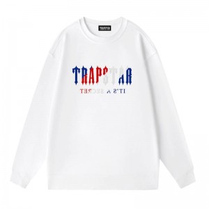 Trapstar Crewneck It’s A Secret Galaxy Sweatshirts Herre Hvide Danmark | DZ57-937