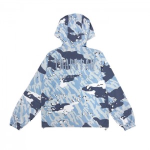 Trapstar Decoded Camo Windbreaker Overtøj Herre Blå Camo Danmark | KL42-414