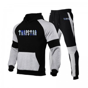 Trapstar Fleece Causal Sports Træningsdragt Herre Sort Danmark | CD28-384