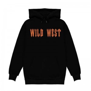 Trapstar Fleece Central Cee Trap Star Wild West Hættetrøje Herre Sort Danmark | TN18-869