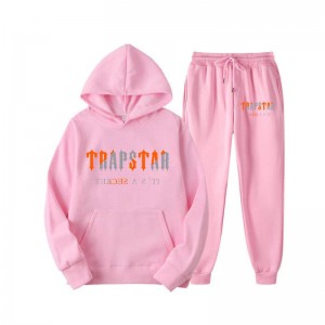 Trapstar Fleece It's Secret Træningsdragt Herre Lyserød Danmark | WW37-692