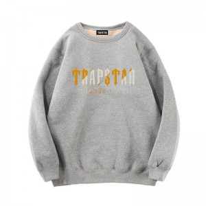 Trapstar Fleece It's a Secret Sweatshirts Herre Grå Danmark | IS51-774