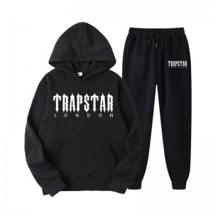 Trapstar Fleece London Shining Træningsdragt Herre Sort Danmark | DJ82-359