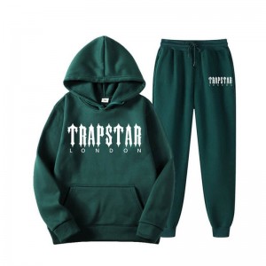 Trapstar Fleece London Shining Træningsdragt Herre Grøn Danmark | WN46-369