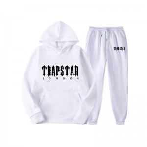 Trapstar Fleece London Træningsdragt Herre Hvide Danmark | KY30-236