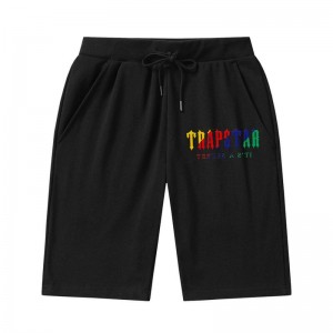 Trapstar Irongate Arch Chenille Shorts Herre Sort Danmark | DM53-598