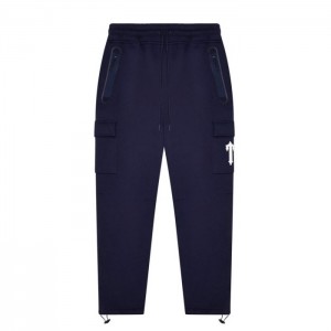 Trapstar Irongate T Trap Fleece Bottoms Bukser Herre Mørkeblå Danmark | YW61-044