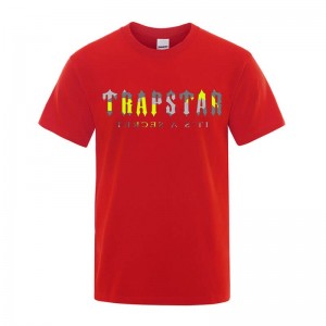 Trapstar Its a Secret Dave T Shirts Herre Rød Danmark | MW76-043