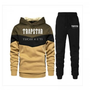 Trapstar Jogging Suit Logo Træningsdragt Herre Khaki Danmark | BC62-569