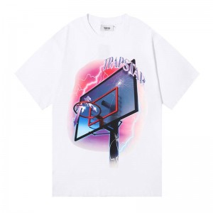 Trapstar Lightning Basketball T Shirts Herre Hvide Danmark | UQ92-916