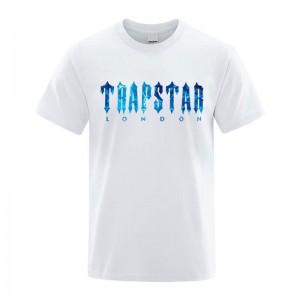 Trapstar London Chenille Tee T Shirts Herre Hvide Danmark | MG49-066