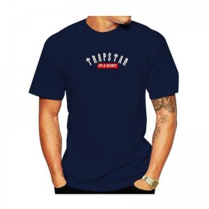 Trapstar London Co-Branded Kort Sleeve T Shirts Herre Blå Danmark | KU61-569