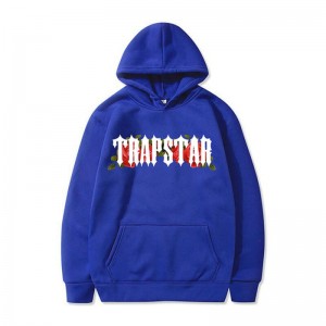 Trapstar Long Sleeve Hættetrøje Herre Blå Danmark | JB59-012