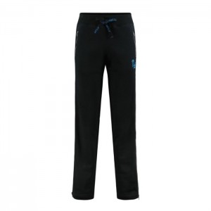 Trapstar Script Zip Leg Jogging Bottoms Bukser Dame Sort Turkis Danmark | DU62-058