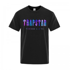 Trapstar Soft Kort Sleeve T Shirts Herre Sort Danmark | HK68-700