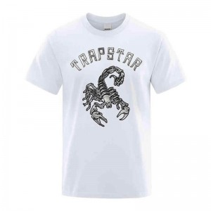 Trapstar Spider Printed Grafisk Tee T Shirts Herre Hvide Danmark | GM56-335