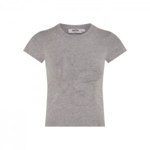 Trapstar TS-Star Applique Baby Tee Top Dame Grå Danmark | AS56-428