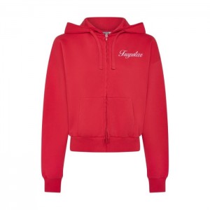 Trapstar TS-Star Zip Up Track Top Dame Rød Danmark | IA88-800