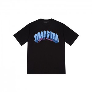 Trapstar Trap City Tee T Shirts Herre Sort Danmark | QD42-314