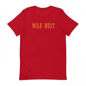 Trapstar Wild West T Shirts Herre Rød Danmark | JR37-353