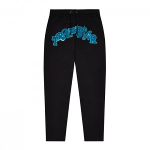 Trapstar Wildcard Jogging Bottoms Træningsdragt Herre Sort Turkis Danmark | NH25-028