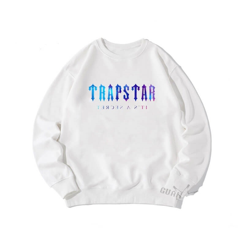 Trapstar Crewneck It\'s a Secret Sweatshirts Herre Hvide Danmark | AW70-518