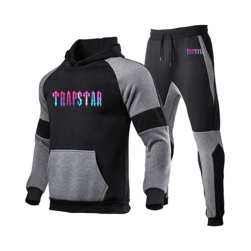 Trapstar Fleece Causal Sports Træningsdragt Herre Sort Danmark | RK28-132