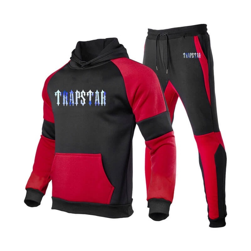 Trapstar Fleece Causal Sports Træningsdragt Herre Rød Danmark | US78-651