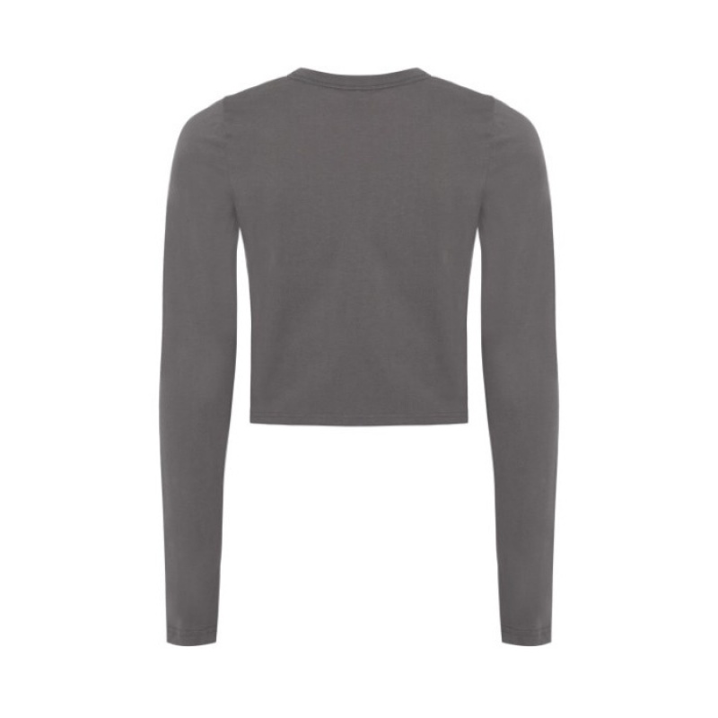 Trapstar Hyperdrive Cropped Long Sleeve Top Dame Grå Danmark | TV52-554