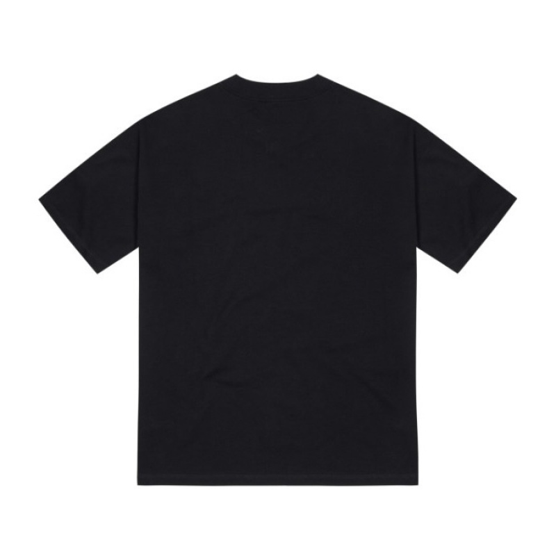 Trapstar Hyperdrive Embroidered Tee T Shirts Herre Sort Rød Danmark | QC26-870