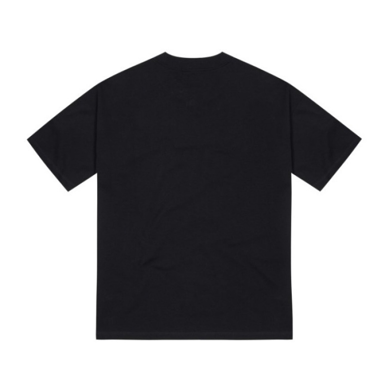 Trapstar Hyperdrive Embroidered Tee T Shirts Herre Sort Blå Danmark | AY30-379