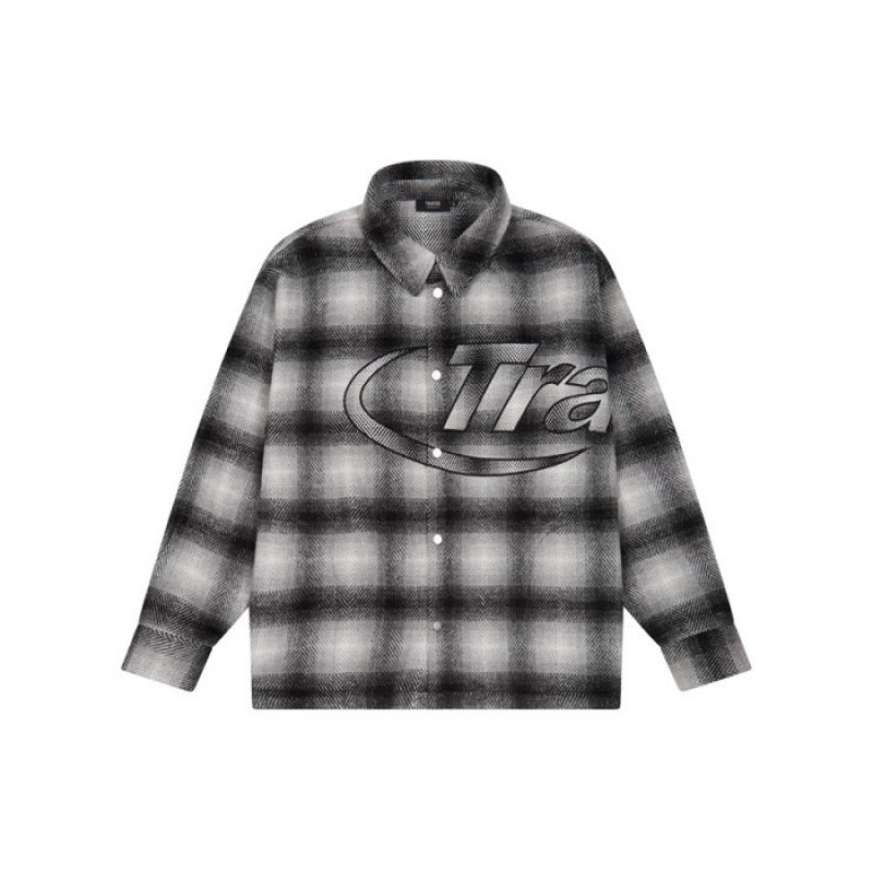 Trapstar Hyperdrive Overshirt Shirt Overtøj Herre Sort Danmark | LV92-183