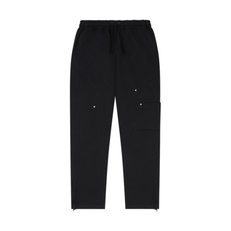 Trapstar Hyperdrive Reinforced Rivet Joggers Bukser Herre Sort Danmark | GS34-396