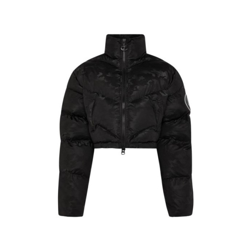 Trapstar Hyperdrive Sleeve Puffer Jakker Dame Sort Camo Danmark | WJ18-028