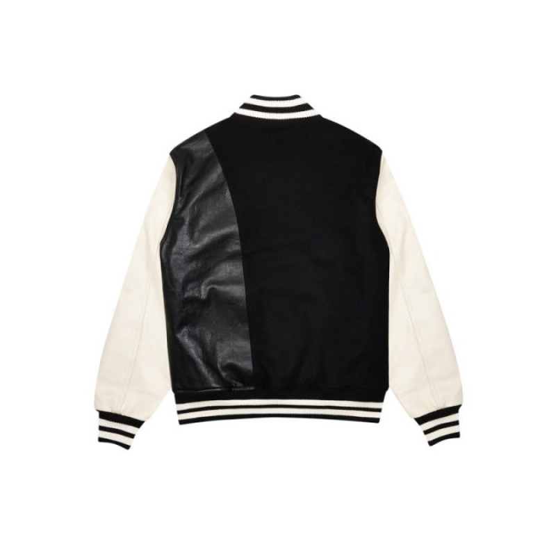 Trapstar Hyperdrive T Chenille Varsity Jacket Overtøj Herre Sort Hvide Danmark | ZL74-153