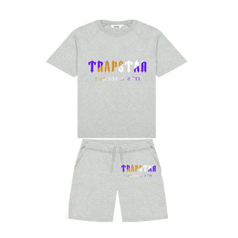 Trapstar Irongate Arch Chenille Set Shorts Herre Grå Danmark | BG59-524