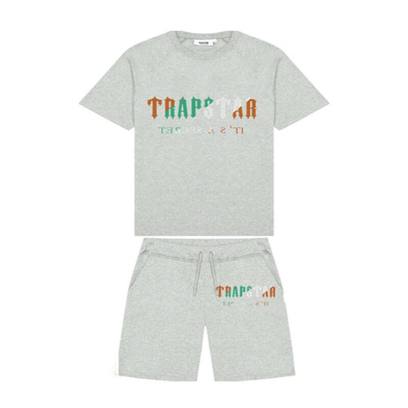 Trapstar Irongate Arch Chenille Set Shorts Herre Grå Danmark | ZP88-333