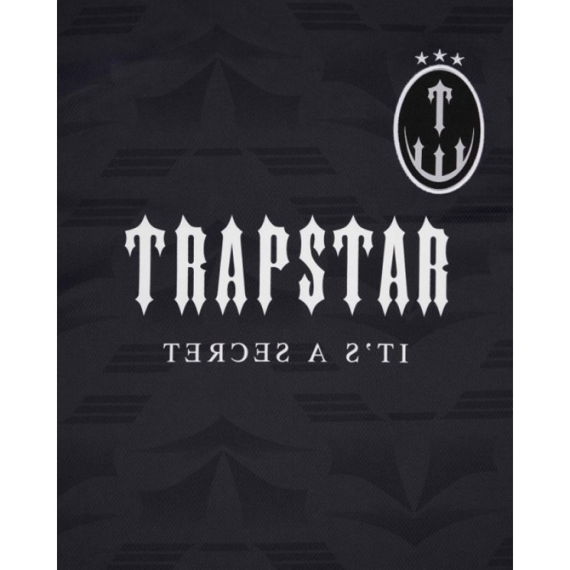 Trapstar Irongate Football Jersey T Shirts Herre Sort Rød Danmark | NO16-157