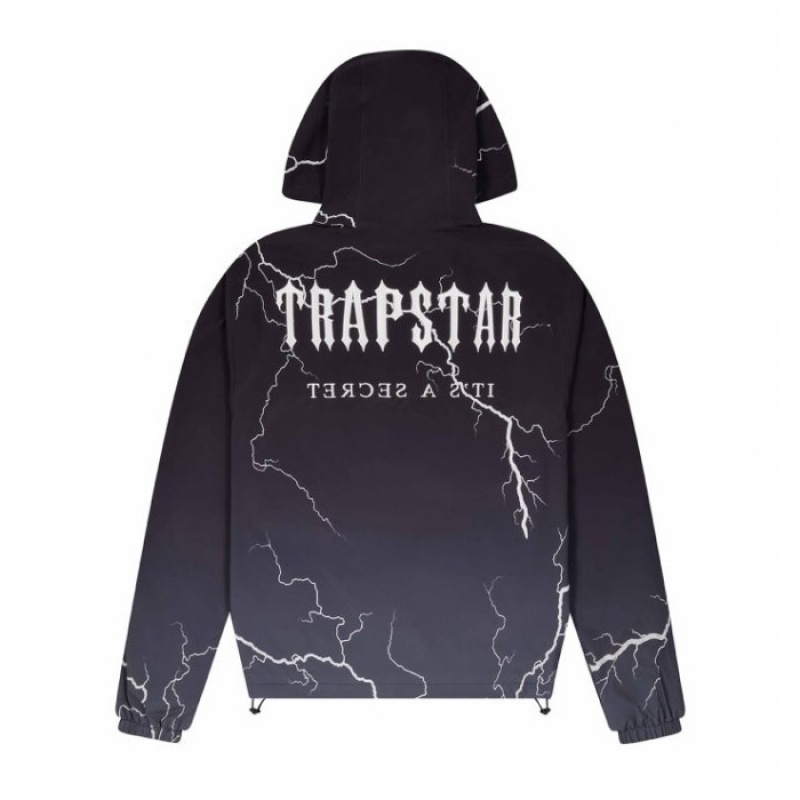 Trapstar Irongate T Windbreaker Overtøj Herre Sort Danmark | QE34-634