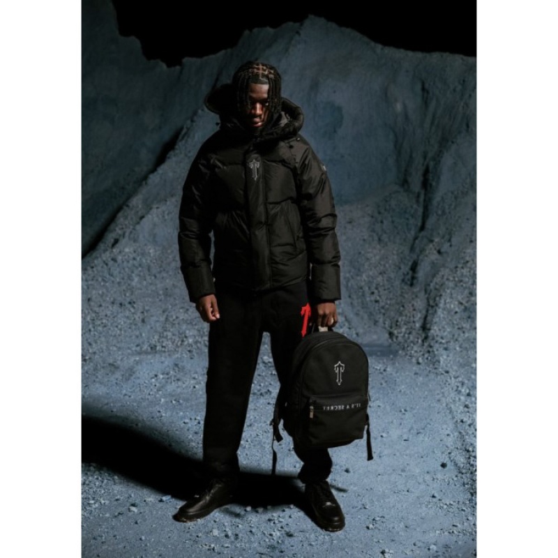 Trapstar It's A Secret Rucksack Tasker Herre Sort Hvide Danmark | OB61-228