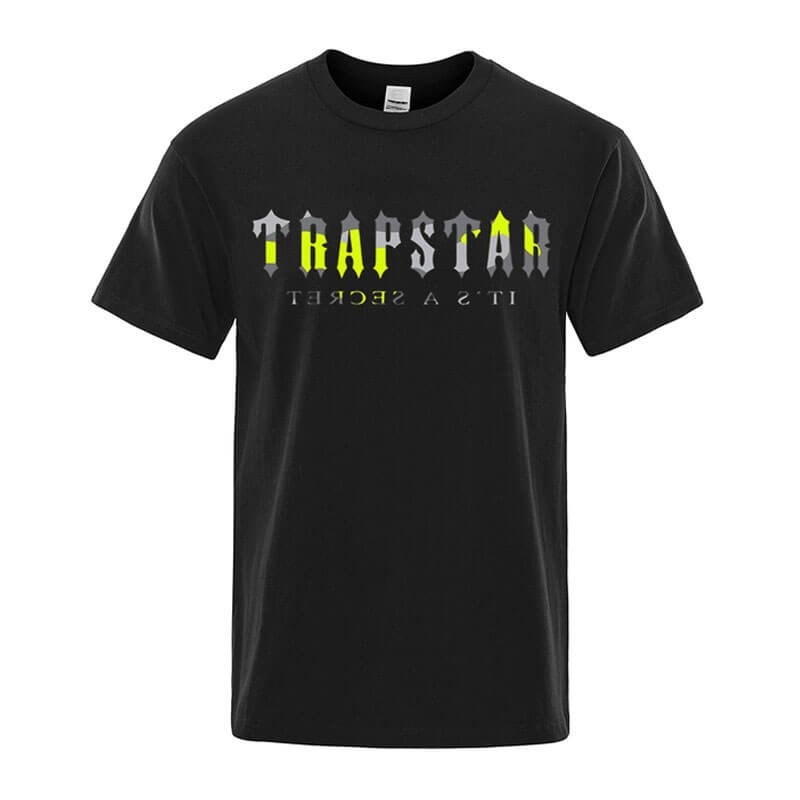 Trapstar Its a Secret Dave T Shirts Herre Sort Danmark | OY59-555