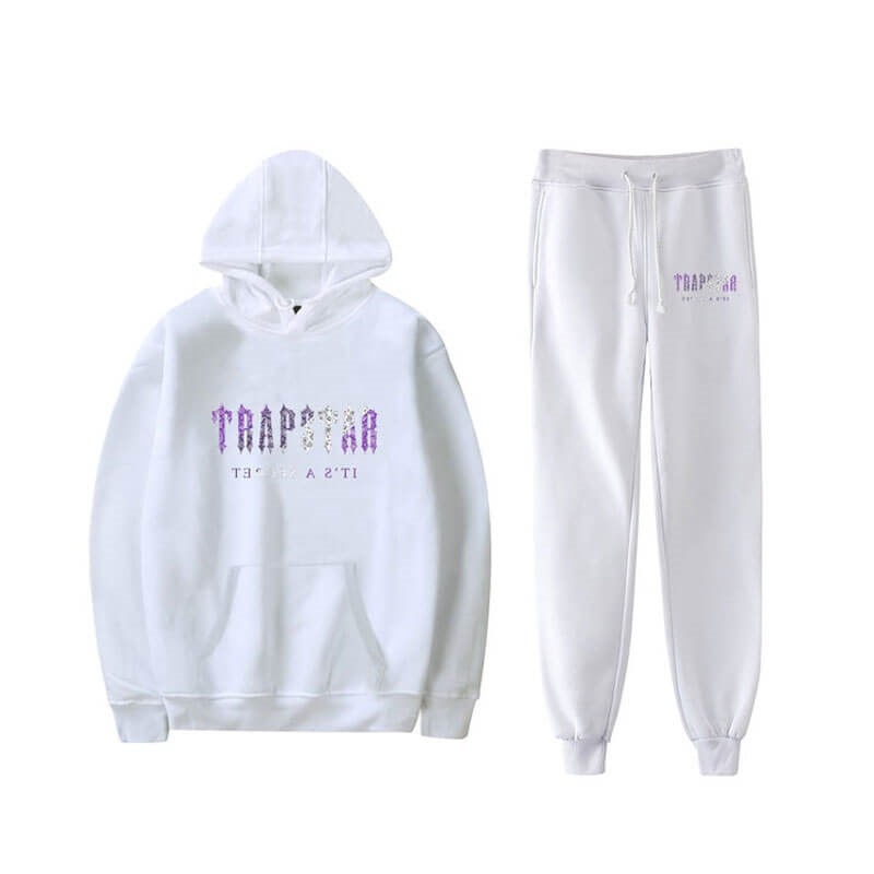 Trapstar It\'s a Secret Funny Galaxy Shining Træningsdragt Herre Hvide Danmark | NH17-527