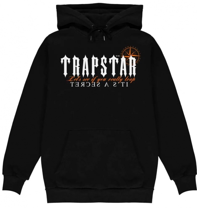 Trapstar It\'s a Secret Funny Hættetrøje Herre Sort Danmark | AO22-903