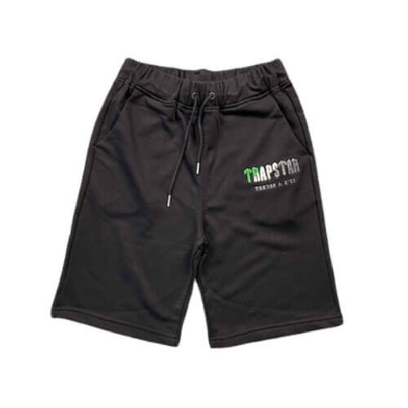 Trapstar It\'s a Secret Printed Logo Shorts Herre Sort Danmark | RF15-871