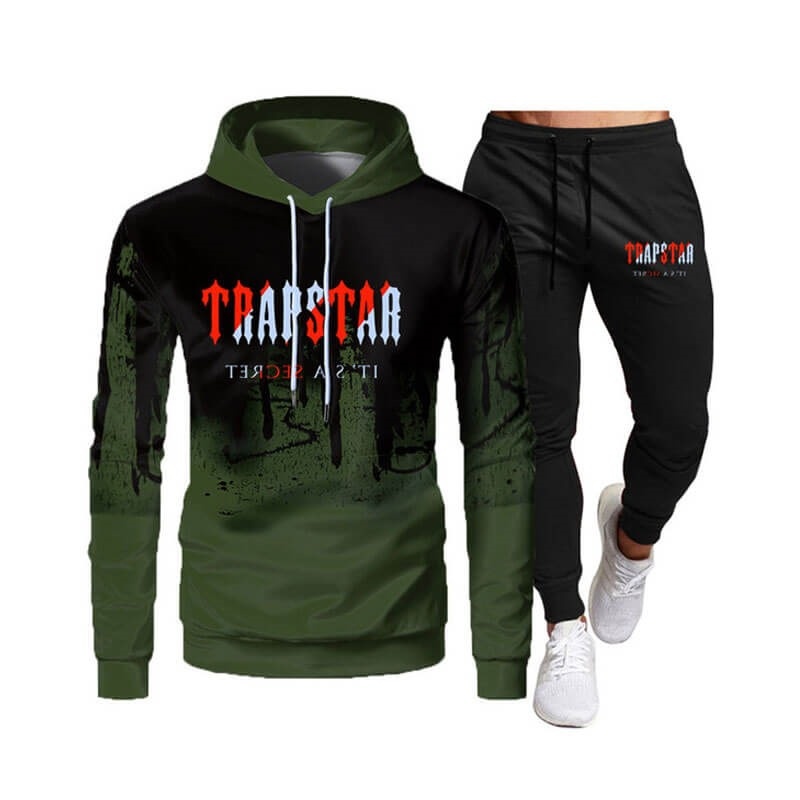 Trapstar It\'s a Secret Streetwear Træningsdragt Herre Khaki Danmark | TN34-907