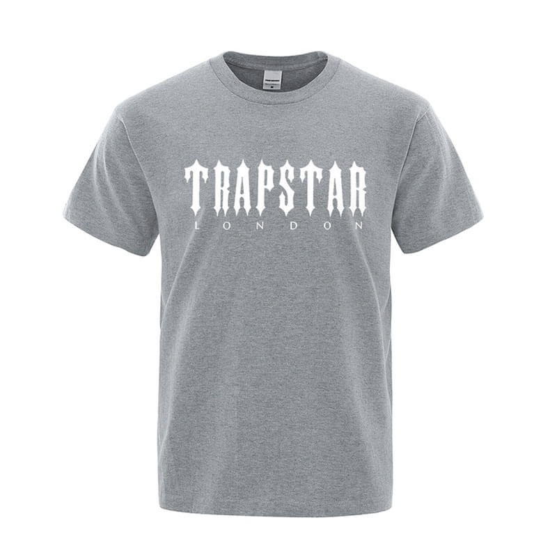 Trapstar London Letter Printed T Shirts Herre Grå Danmark | GF75-170