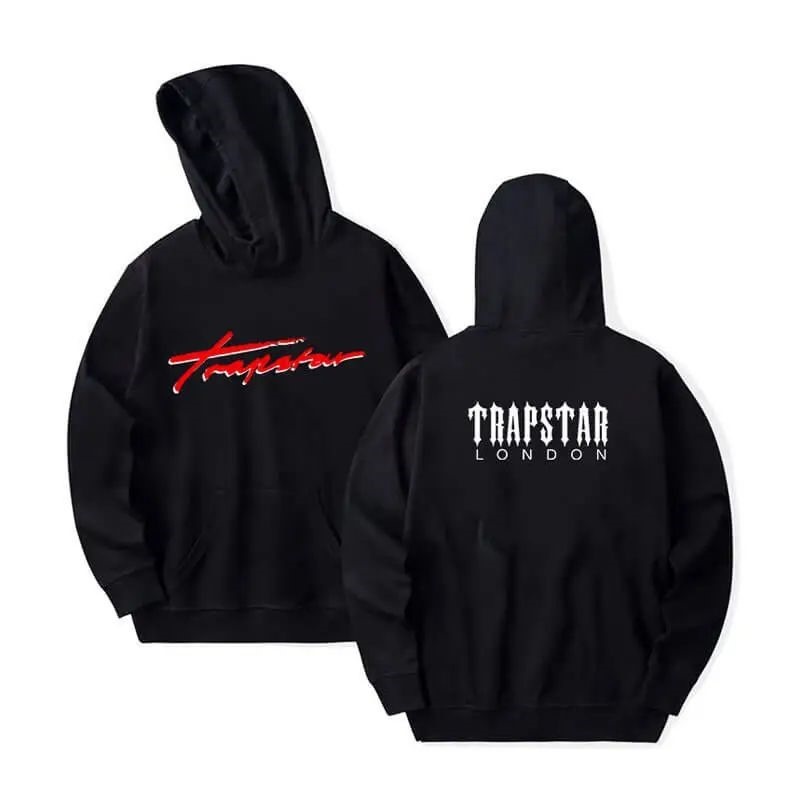 Trapstar London Logo Hættetrøje Herre Sort Danmark | WD10-162