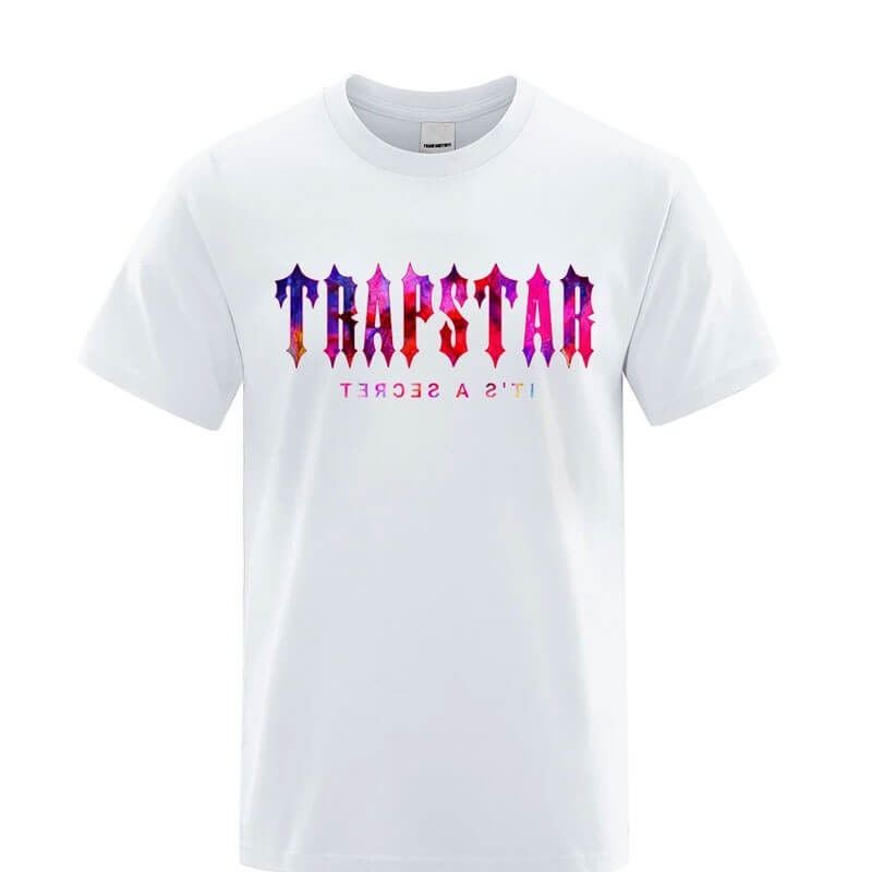 Trapstar London Sunset It\'s a Secret T Shirts Herre Hvide Danmark | TH48-993