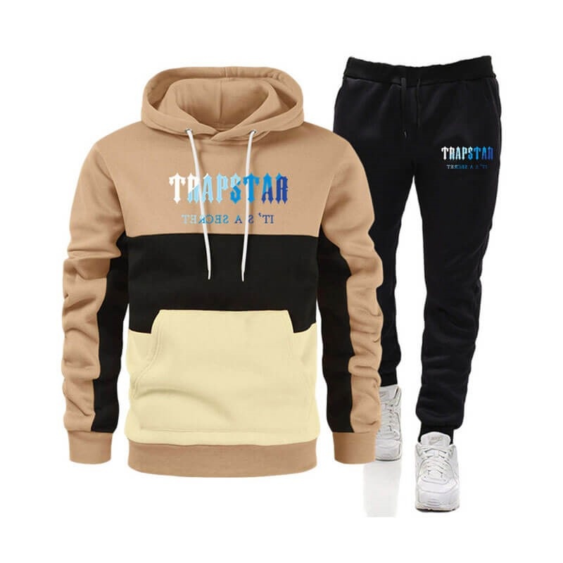 Trapstar Merch It\'s a Secret Printed Logo Træningsdragt Herre Khaki Danmark | HU89-110